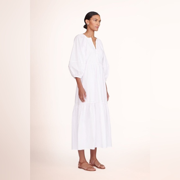 New Staud Elegant Brown Maxi Dress size 4 - Picture 7 of 8